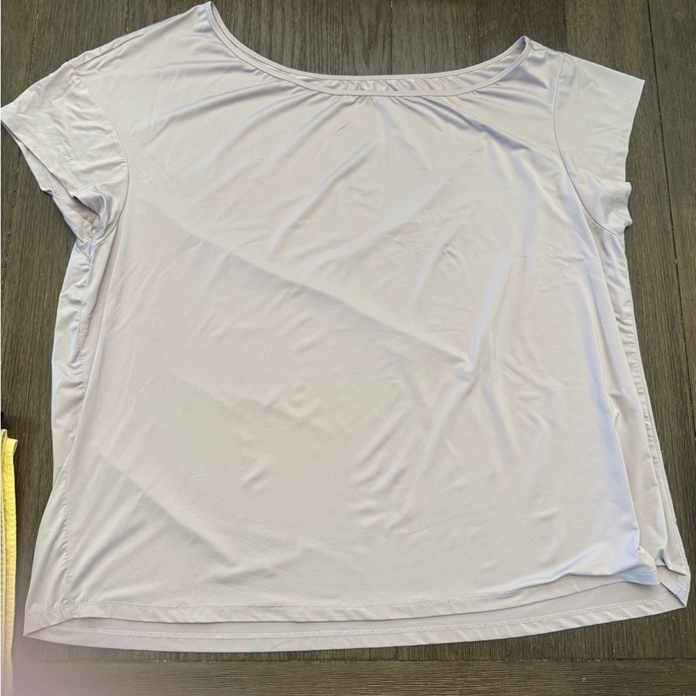 Torrid active tech wick Women's Light lavender off the shoulder Top size 2, 2XL - Picture 2 of 3